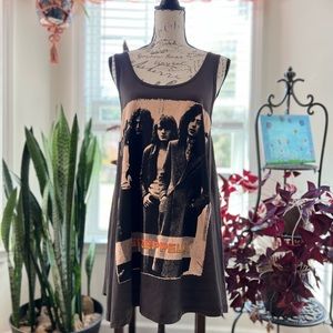 Led Zeppelin Graphic Long Tank Tee/Dress